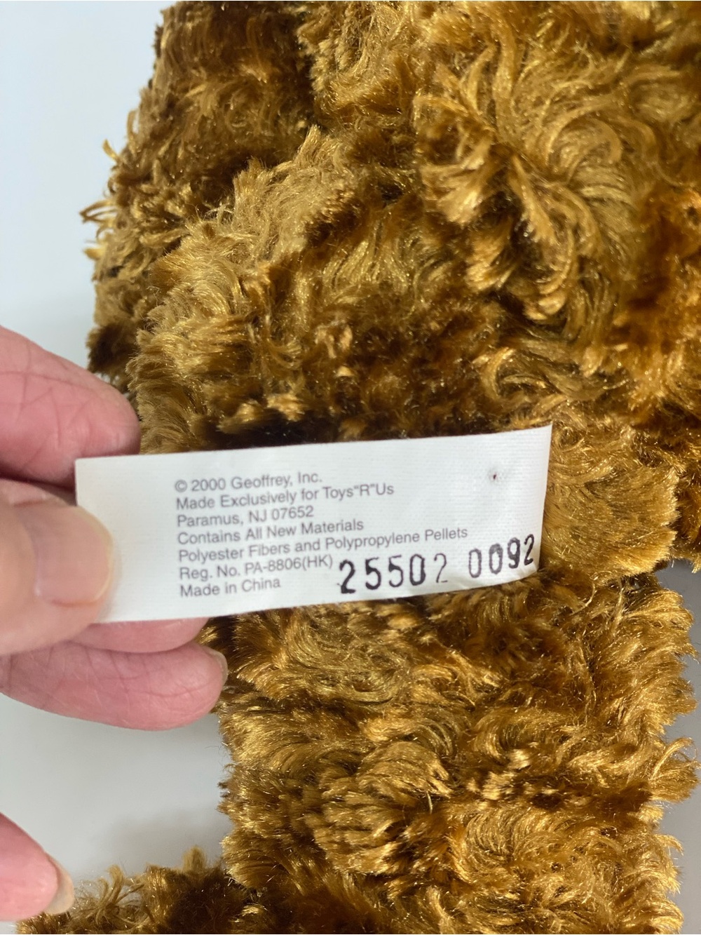 Toys R Us Animal Alley Golden Brown Teddy Bear Plush Cuddly Stuffed Animal Cozy - Picture 8 of 10